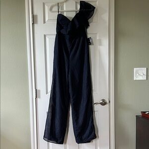 Elegant Navy Jumpsuit Lulus NWT